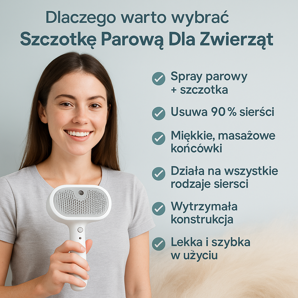 Steamsoft – parowa szczotka dla pupila